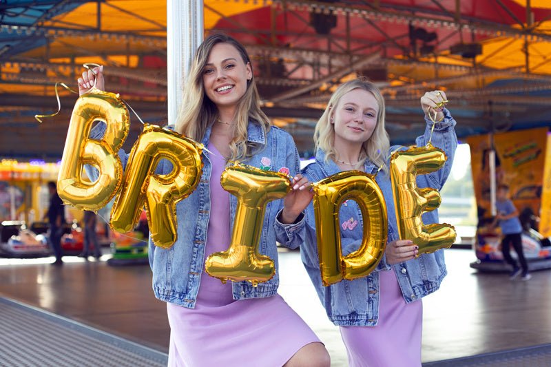 Folie Ballon Letter D Goud Leeg 35cm van Partydeco koop je bij Partywinkel