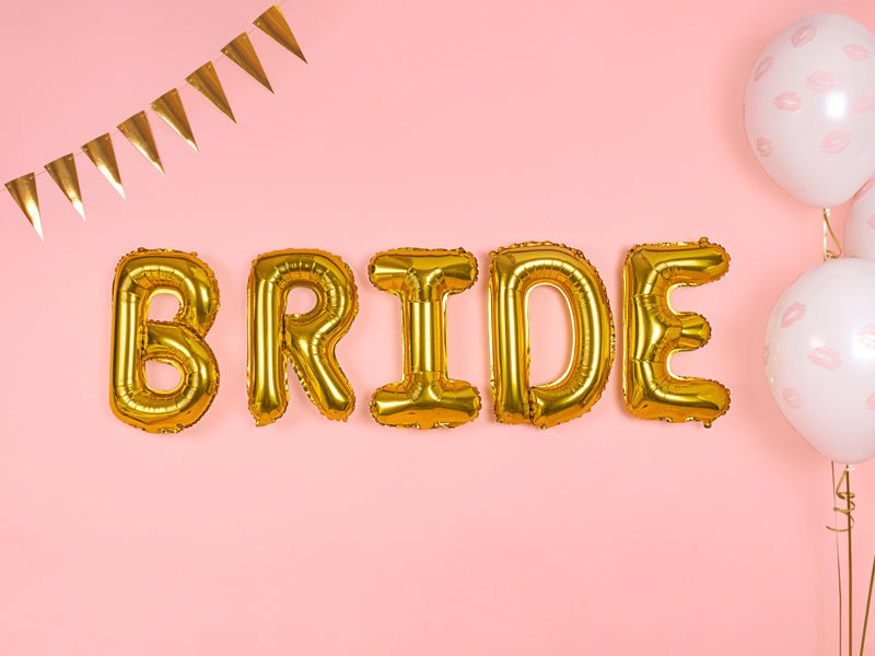 Folie Ballon Letter I Goud Leeg 35cm van Partydeco koop je bij Partywinkel