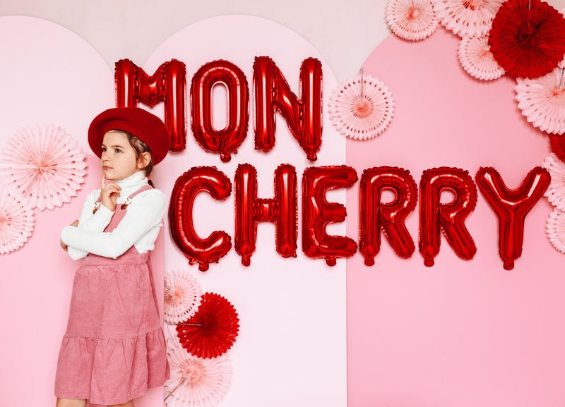 Folie Ballon Letter M Rood Leeg 35cm van Partydeco koop je bij Partywinkel