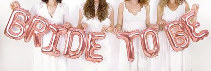 Folie Ballon Letter O Rose Goud Leeg 35cm van Partydeco koop je bij Partywinkel
