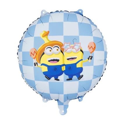 Folie Helium Ballon Minions 35x35cm Blauw Leeg van Partydeco koop je bij Partywinkel