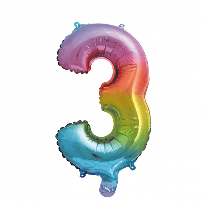 Folieballon 16" no3 regenboog van WeFiesta koop je bij Partywinkel
