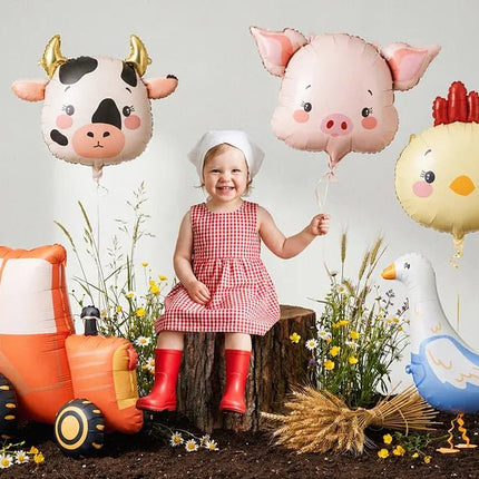 Folieballon Gans, 47,5x69,5 cm, mix van Partydeco koop je bij Partywinkel