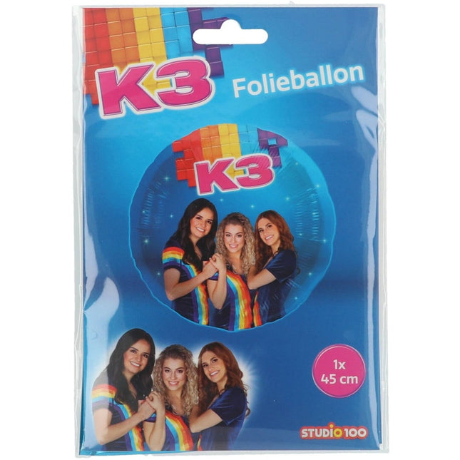 Folieballon K3 - 45cm Leeg van Folat koop je bij Partywinkel