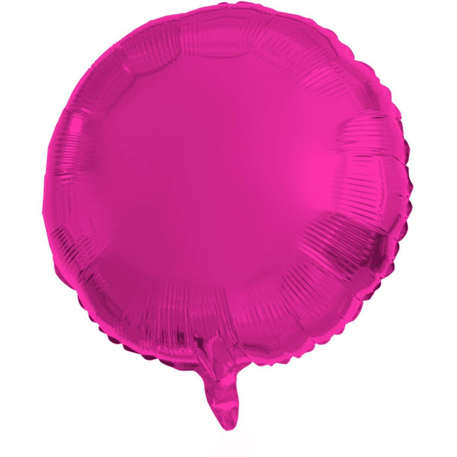 Folieballon Rond Magenta - 45 cm van Folat koop je bij Partywinkel
