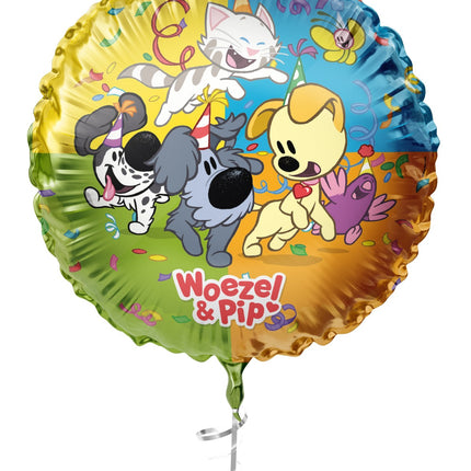Folieballon Woezel & Pip 45cm Leeg