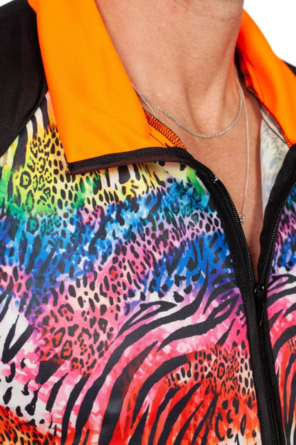 Fout Trainingspak Dierenprint Heren van Wilbers & Wilbers koop je bij Partywinkel