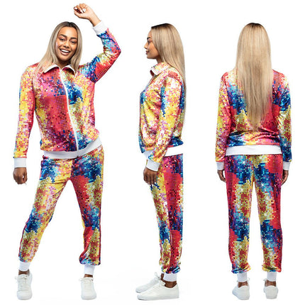 Fout Trainingspak Disco Dames van Boland koop je bij Partywinkel