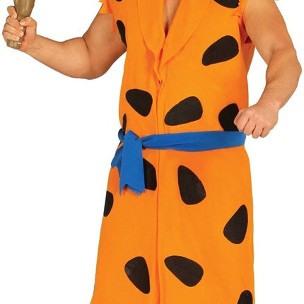 Fred Flintstone Kostuum Zwart Oranje Heren van Fiestas Guirca koop je bij Partywinkel