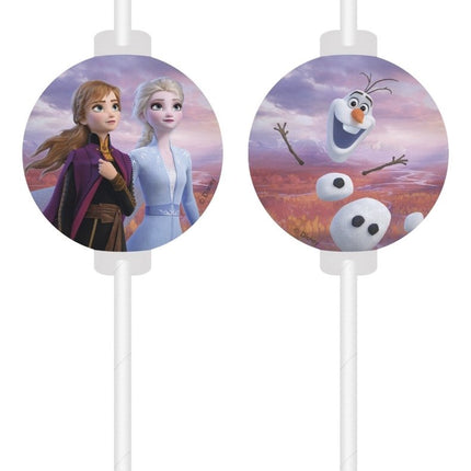Frozen 2 Rietjes 4st van Procos koop je bij Partywinkel
