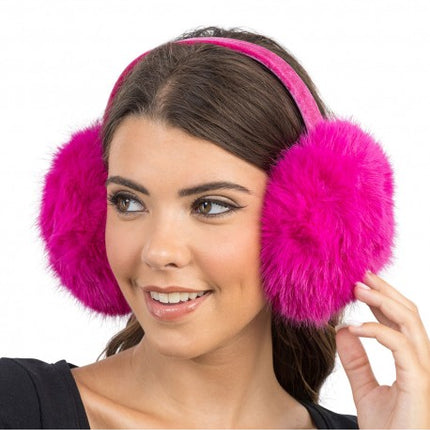 Fuchsia oorwarmers