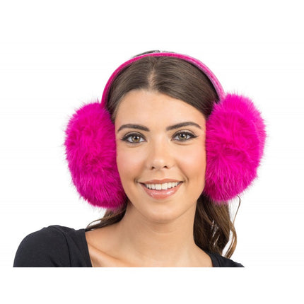 Fuchsia oorwarmers