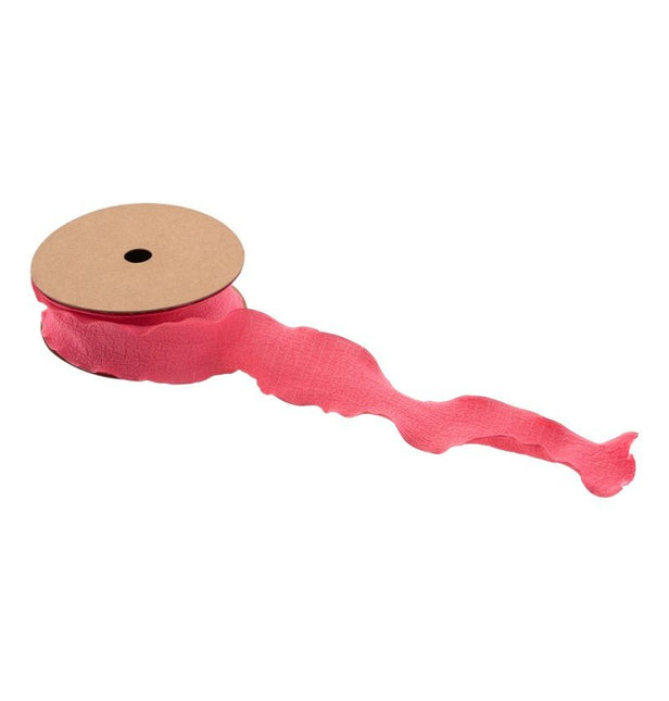 Fuchsia Lint Rimpel 4Cm 10m van CHAKS koop je bij Partywinkel