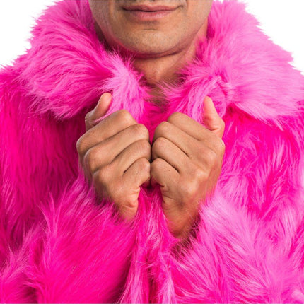 Fuchsia Nep Bontjas van CHAKS koop je bij Partywinkel