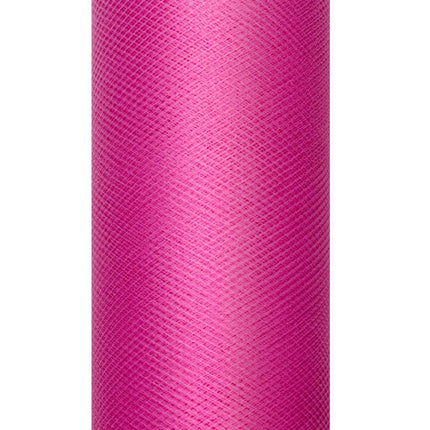 Fuchsia Tule Rol 30cm 9m van Partydeco koop je bij Partywinkel