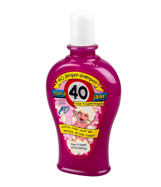 Fun Shampoo 40 Jaar Vrouw 350ml van Paper Dreams koop je bij Partywinkel