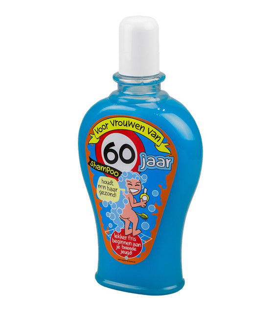Fun Shampoo 60 Jaar Vrouw 350ml van Paper Dreams koop je bij Partywinkel