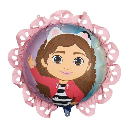 Gabby's Dollhouse Folie Ballon Met Ruffle, 52x52 cm van Partydeco koop je bij Partywinkel