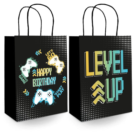 Gaming Party Cadeautasje Happy Birthday 27cm 6st van Folat koop je bij Partywinkel