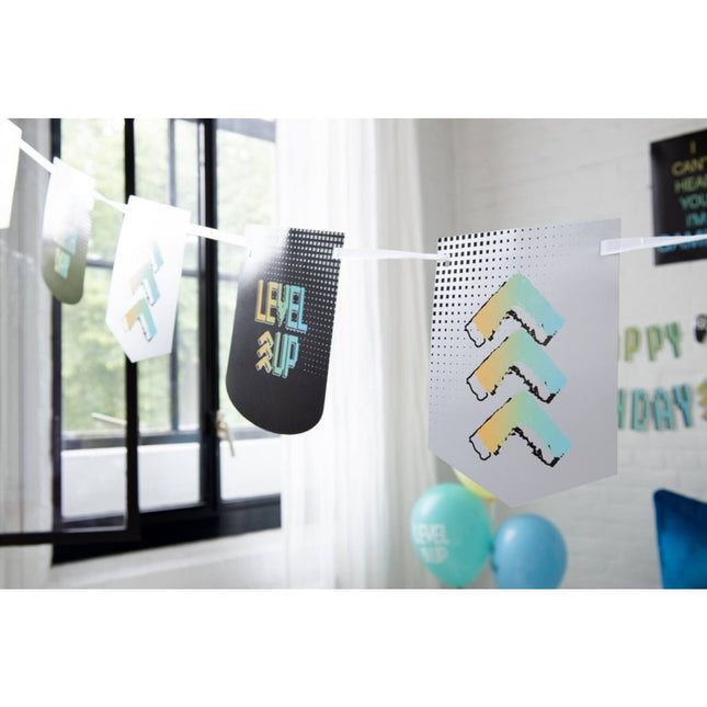 Gaming Party Slinger Happy Birthday 1,6m van Folat koop je bij Partywinkel