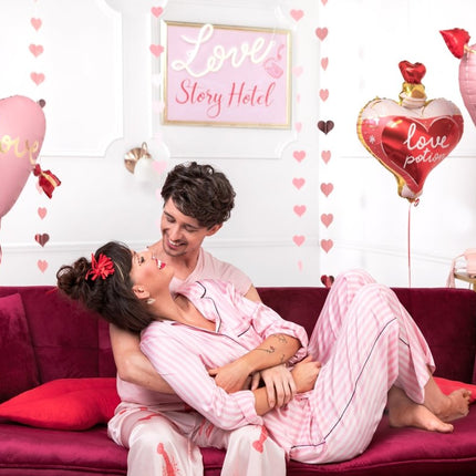 Hartjes Slinger Roze 3,5m van Partydeco koop je bij Partywinkel