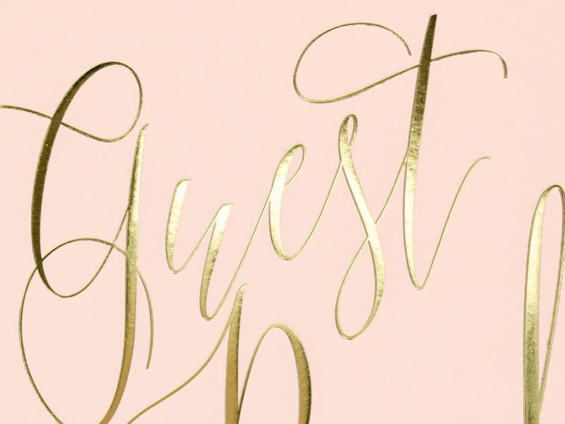 Gastenboek Roze 24,5cm van Partydeco koop je bij Partywinkel