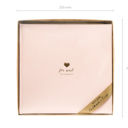 Gastenboek Sweet Memories 20,5cm van Partydeco koop je bij Partywinkel