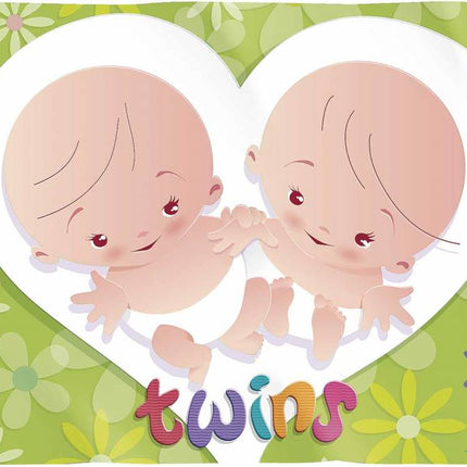 Geboorte Gevelvlag Tweeling 90cm van Haza Witbaard koop je bij Partywinkel