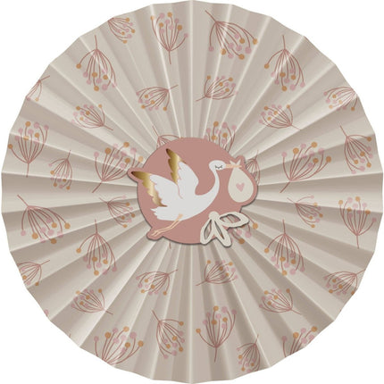 Geboorte Papieren Waaiers Babygirl 3st van Folat koop je bij Partywinkel