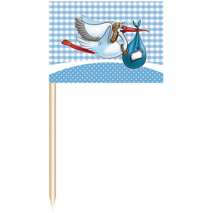 Geboorte Vlaggenprikkers Jongen 50st van Folat koop je bij Partywinkel