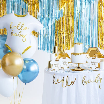 Geboorteslinger Hello Baby Goud 70cm van Partydeco koop je bij Partywinkel