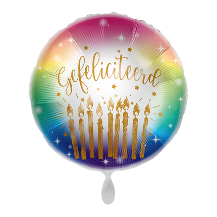 Gefeliciteerd Helium Ballon Leeg 43cm van Premioloon koop je bij Partywinkel