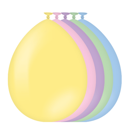 Gekleurde Ballonnen Pastel 30cm 10st van Paper Dreams koop je bij Partywinkel
