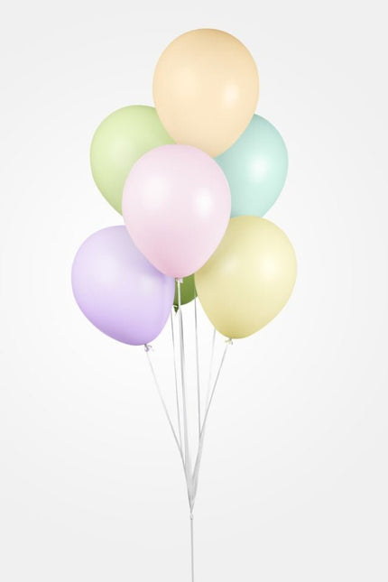 Gekleurde Ballonnen Pastel Macaron 30cm 50st van WeFiesta koop je bij Partywinkel
