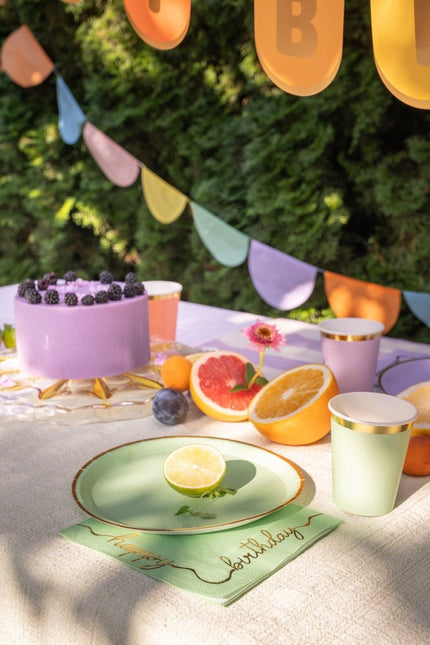 Gekleurde Bekers 220ml 6st van Partydeco koop je bij Partywinkel