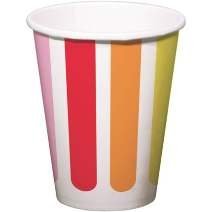 Gekleurde Bekers 250ml 8st van Folat koop je bij Partywinkel