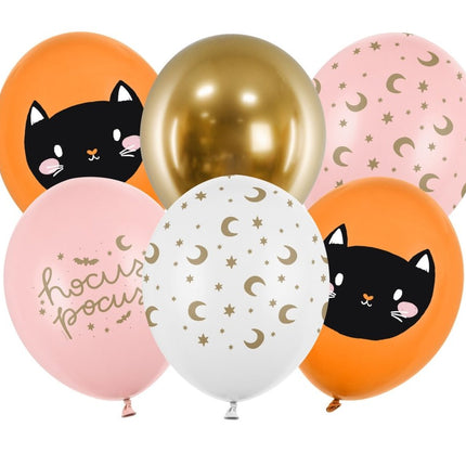 Gekleurde Halloween Ballonnen 30cm 50st van Partydeco koop je bij Partywinkel