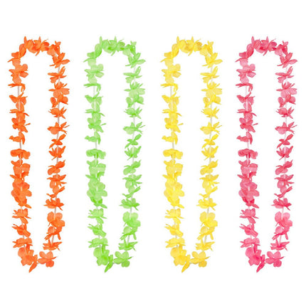 Gekleurde Hawaii Krans 25st van Boland koop je bij Partywinkel