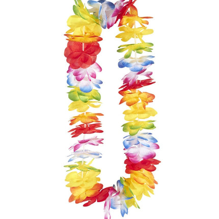 Gekleurde Hawaii Krans Luxe van Widmann koop je bij Partywinkel