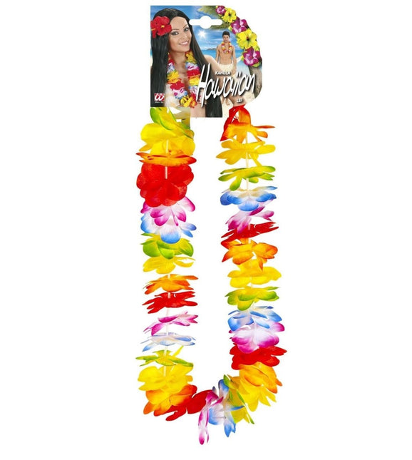 Gekleurde Hawaii Krans Luxe van Widmann koop je bij Partywinkel