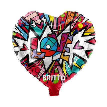 Gekleurde Helium Ballon Britto Hart Leeg 45cm van VDV Benefit koop je bij Partywinkel