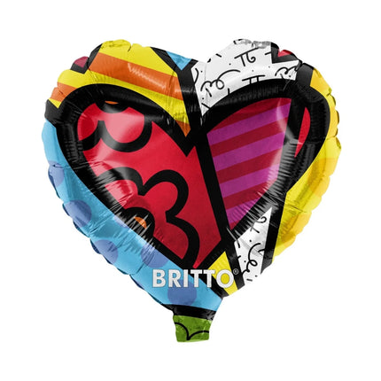 Gekleurde Helium Ballon Britto Hart Leeg van VDV Benefit koop je bij Partywinkel