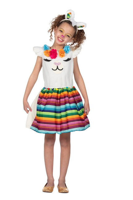 Gekleurde Jurk Meisje Alpaca van Wilbers & Wilbers koop je bij Partywinkel