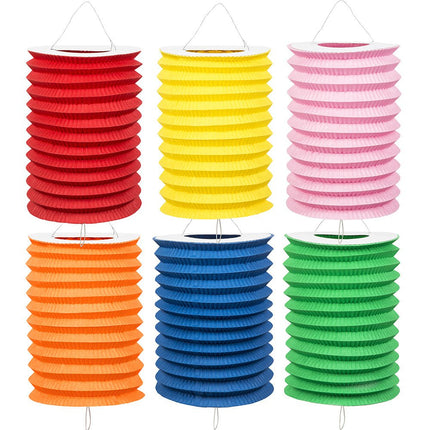 Gekleurde Lampionnen 13cm 12st van Boland koop je bij Partywinkel
