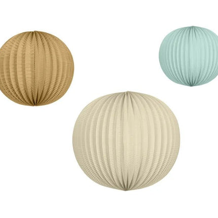 Gekleurde Lampionnen 3st van Partydeco koop je bij Partywinkel