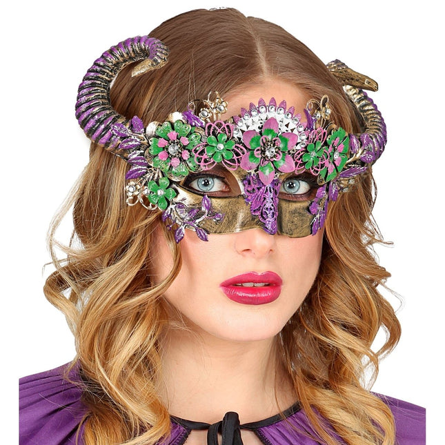 Gekleurde Oogmasker Ram van Widmann koop je bij Partywinkel