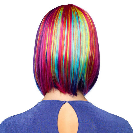 Gekleurde Pruik Bob van Boland koop je bij Partywinkel