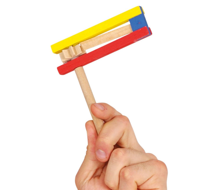 Gekleurde Ratel 14cm van Fiestas Guirca koop je bij Partywinkel