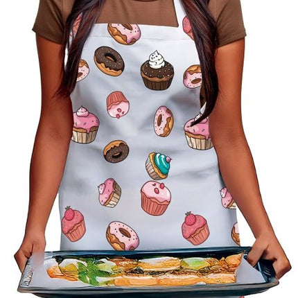 Gekleurde Schort Cupcakes van Fiestas Guirca koop je bij Partywinkel