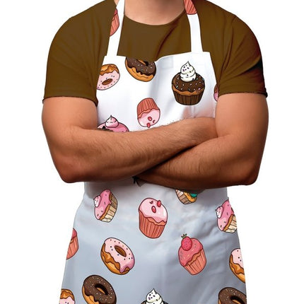 Gekleurde Schort Cupcakes van Fiestas Guirca koop je bij Partywinkel